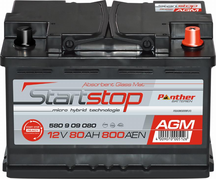 PANTHER SB.580909080n - Starter Battery car-mod.net