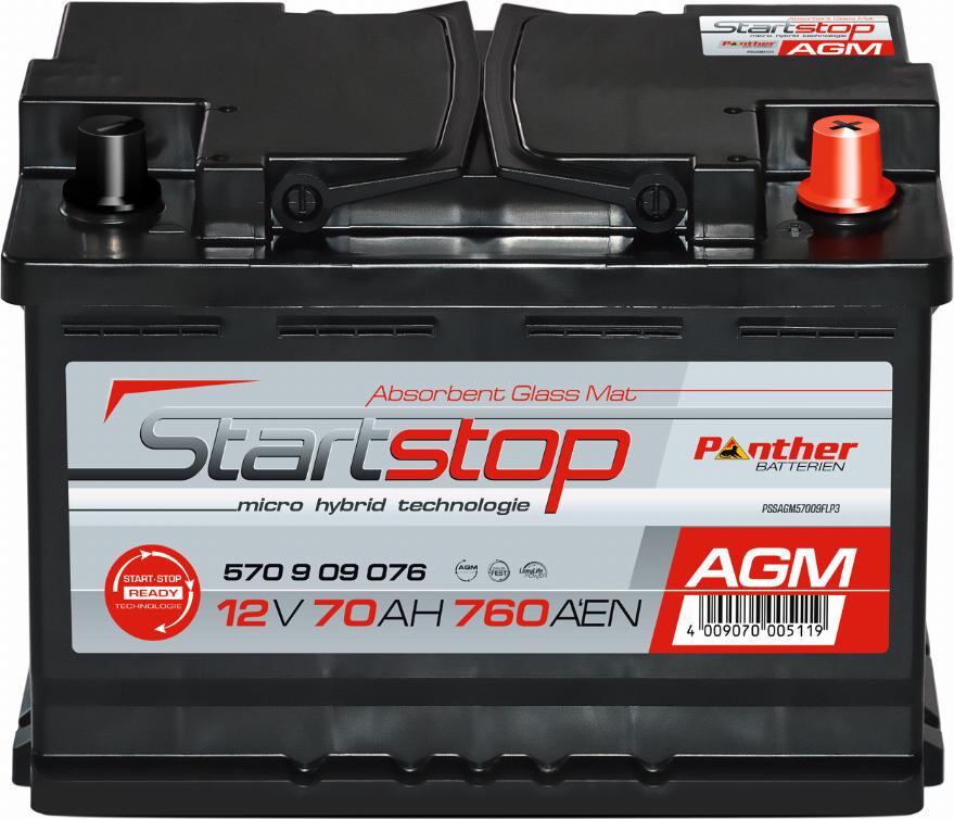PANTHER SB.570909076n - Starter Battery car-mod.net