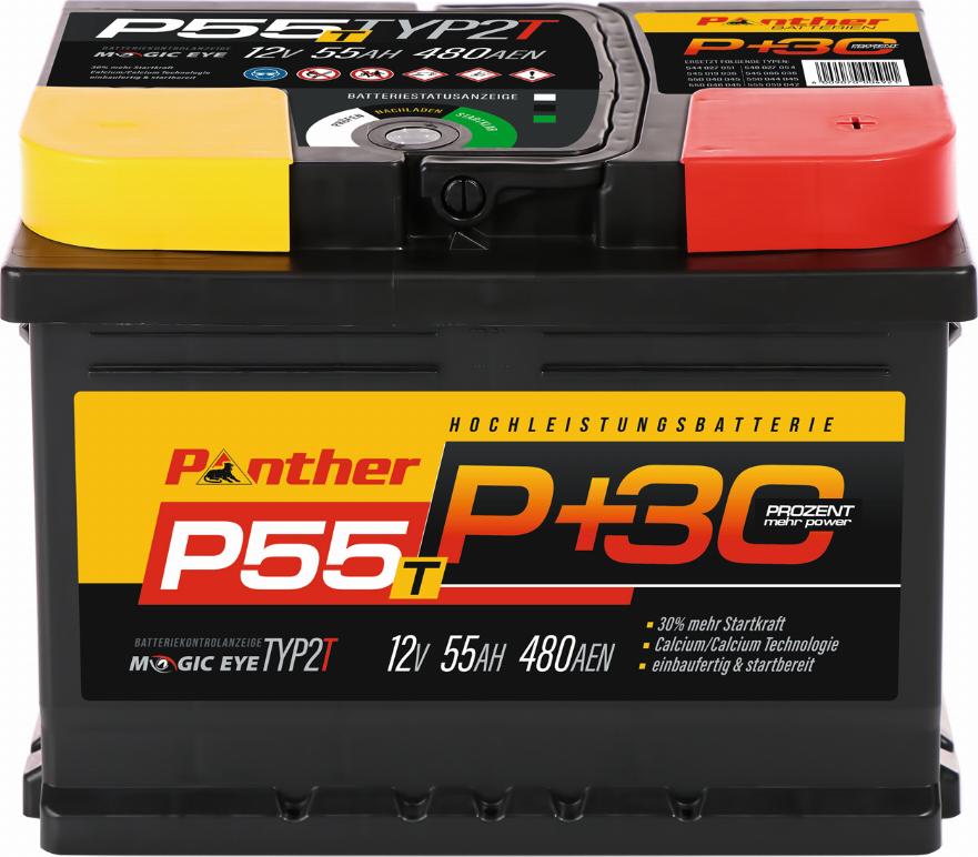 PANTHER SB.P55T - Starter Battery car-mod.net