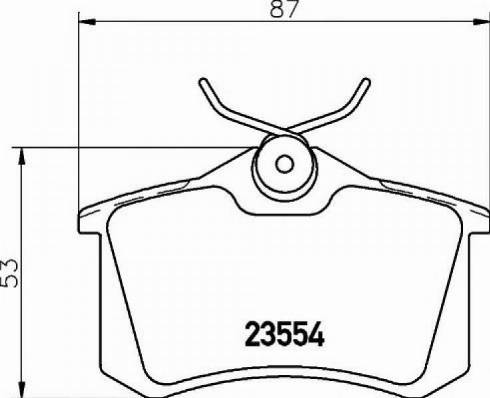 Parts-Mall PKX-004 - Brake Pad Set, disc brake car-mod.net