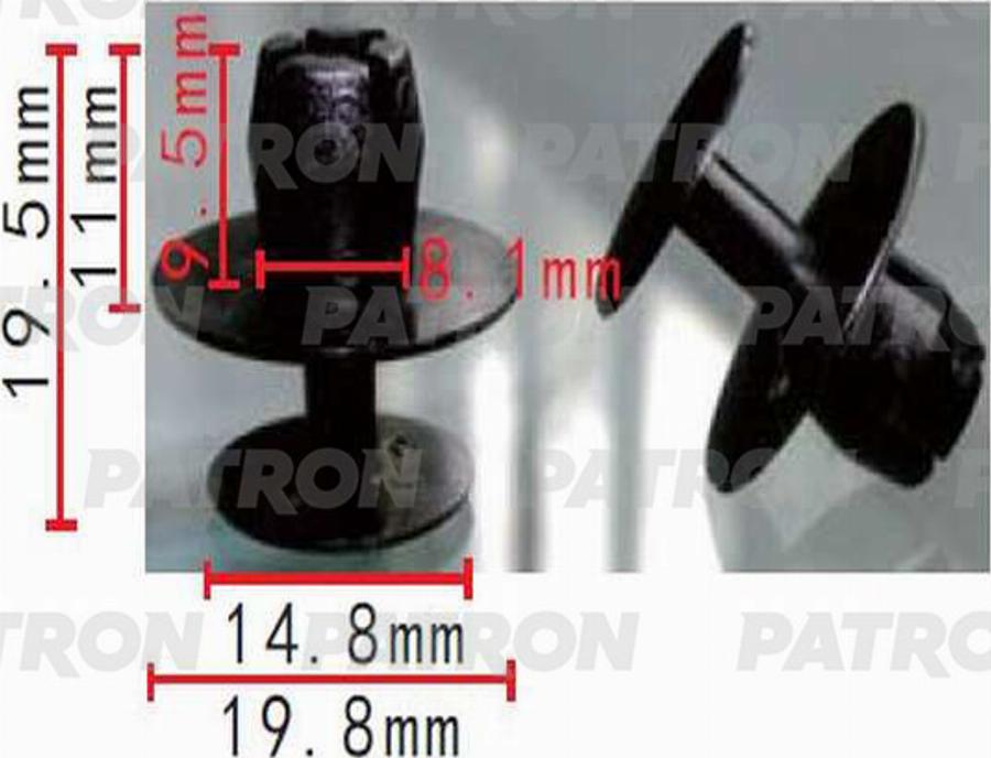 Patron P370506 - Clip, trim / protective strip car-mod.net