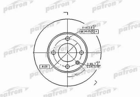 Patron PBD1516 - Brake Disc car-mod.net