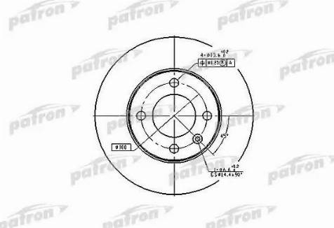 Patron PBD1518 - Brake Disc car-mod.net