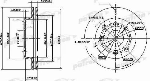 Patron PBD3021 - Brake Disc car-mod.net