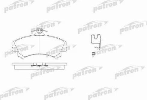 Patron PBP1384 - Brake Pad Set, disc brake car-mod.net