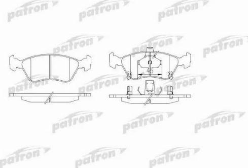Patron PBP1321 - Brake Pad Set, disc brake car-mod.net