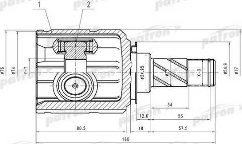 Patron PCV4009 - CV Joint Kit, drive shaft car-mod.net