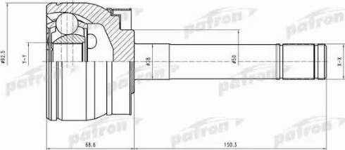 Patron PCV4722 - CV Joint Kit, drive shaft car-mod.net