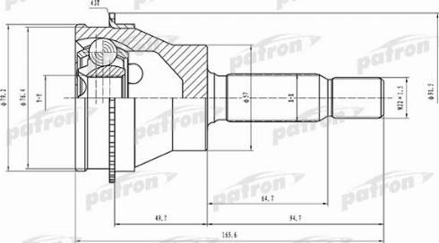 Patron PCV1523 - CV Joint Kit, drive shaft car-mod.net