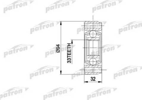Patron PCV3004 - CV Joint Kit, drive shaft car-mod.net
