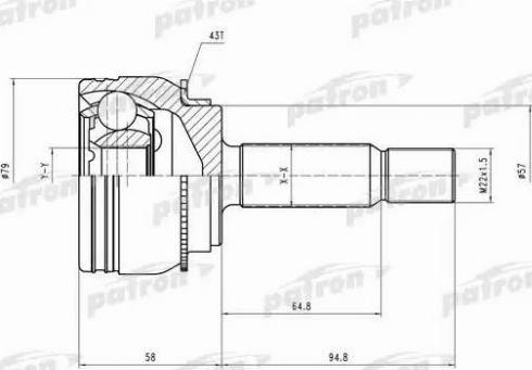 Patron PCV2112 - CV Joint Kit, drive shaft car-mod.net