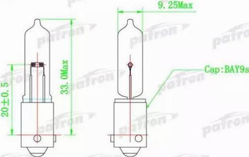 Patron PLH21W - Bulb, auxiliary stop light car-mod.net