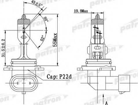 Patron PLHB4-12/51 - Bulb, spotlight car-mod.net