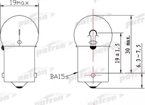 Patron PLR5W - Bulb, tail light car-mod.net