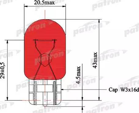 Patron PLWY21W - Bulb, indicator car-mod.net