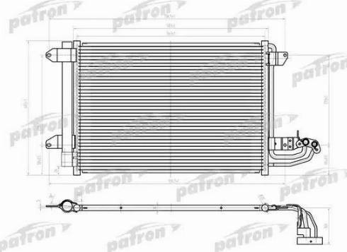 Patron PRS1156 - Condenser, air conditioning car-mod.net
