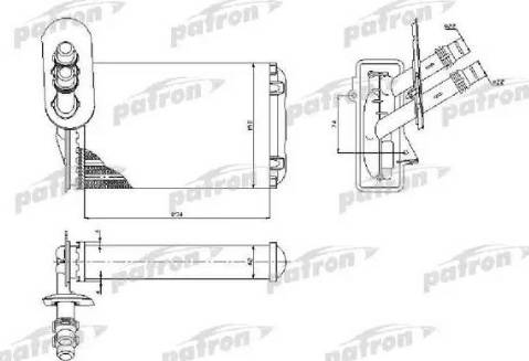 Patron PRS2074 - Heat Exchanger, interior heating car-mod.net