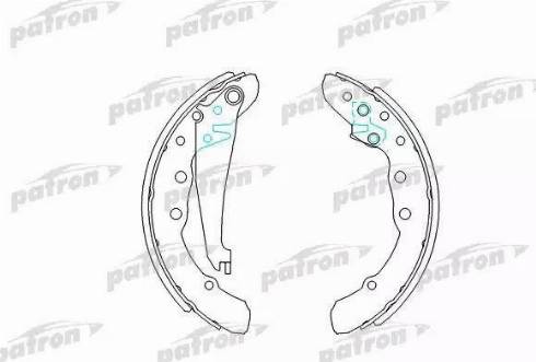 Patron PSP409 - Drum Brake Shoe Set car-mod.net