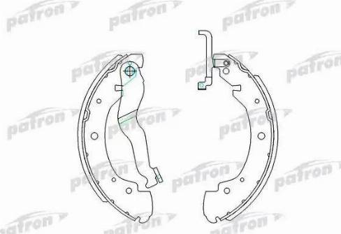 Patron PSP428 - Drum Brake Shoe Set car-mod.net