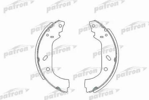 Patron PSP535 - Drum Brake Shoe Set car-mod.net