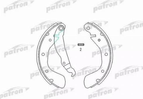 Patron PSP334 - Drum Brake Shoe Set car-mod.net