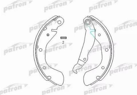 Patron PSP335 - Drum Brake Shoe Set car-mod.net