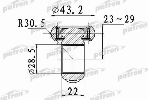 Patron PTD007 - Tripod Hub/Joint, drive shaft car-mod.net