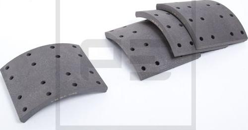 PE Automotive 086.124-10A - Brake Lining, drum brake car-mod.net