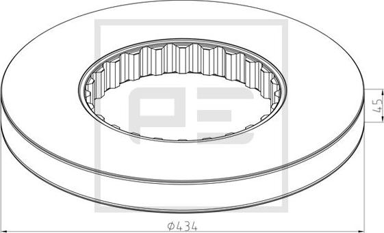PE Automotive 146.211-10A - Brake Disc car-mod.net