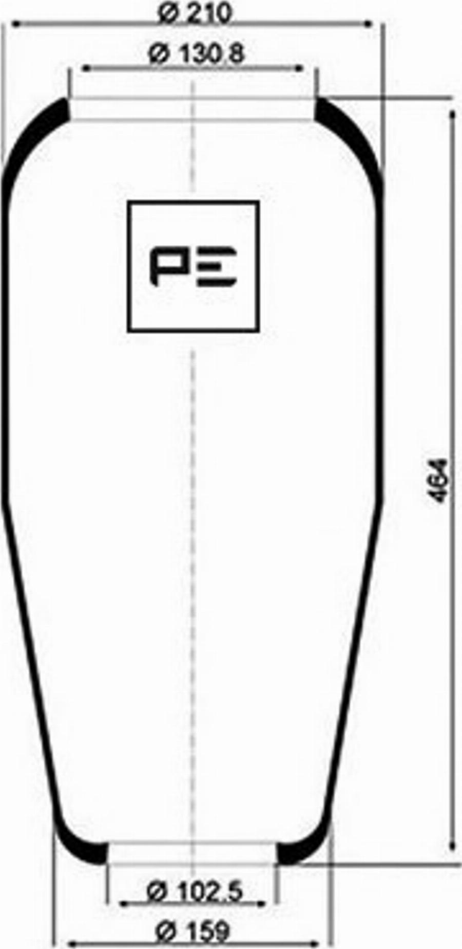 PE Automotive 084.060-70A - Bellow, air suspension car-mod.net