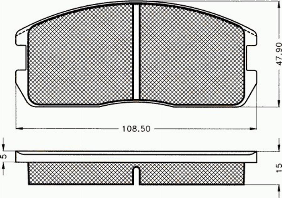 Pex 7077 - Brake Pad Set, disc brake car-mod.net
