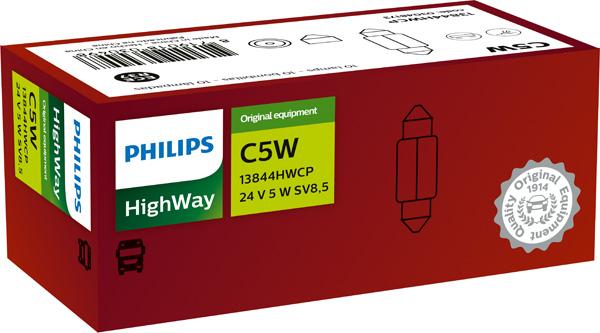 PHILIPS 13844HWCP - Bulb, licence plate light car-mod.net