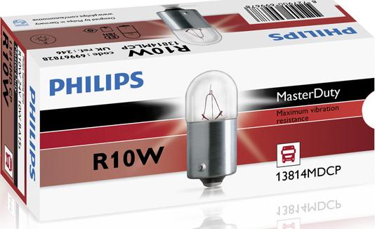 PHILIPS 13814MDCP - Bulb, licence plate light car-mod.net