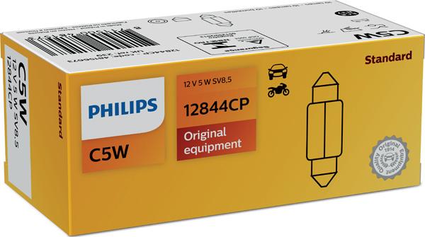PHILIPS 12844CP - Bulb, licence plate light car-mod.net