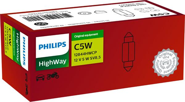 PHILIPS 12844HWCP - Bulb, licence plate light car-mod.net