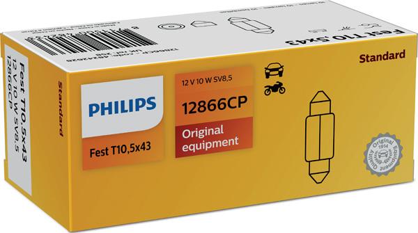 PHILIPS 12866CP - Bulb, licence plate light car-mod.net