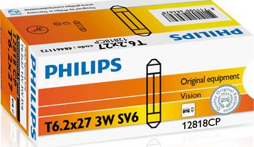 PHILIPS 12818CP - Bulb, interior light car-mod.net