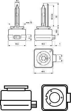 PHILIPS 42403XV2S2 - Bulb, headlight car-mod.net