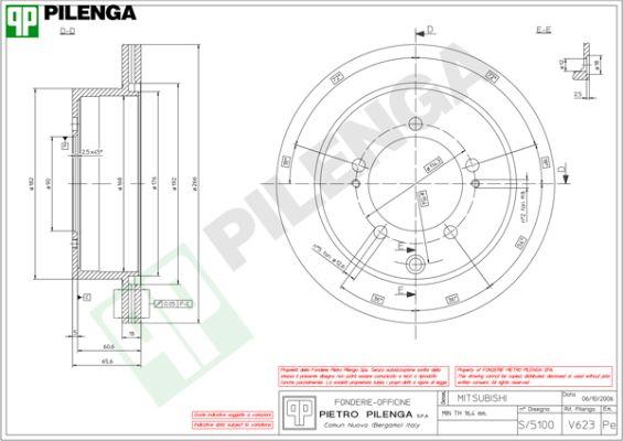 Pilenga V623 - Brake Disc car-mod.net