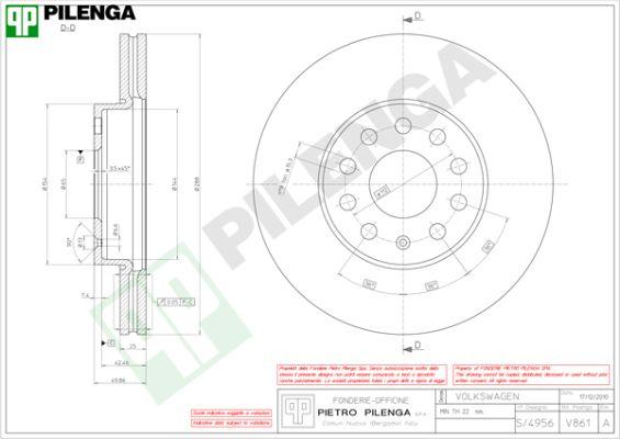 Pilenga V861 - Brake Disc car-mod.net