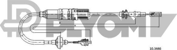 PLYOM P765772 - Clutch Cable car-mod.net