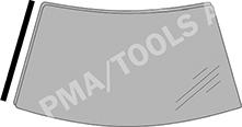 PMA  352318132 - Trim / Protection Strip, windscreen car-mod.net