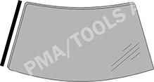 PMA  111528133 - Trim / Protection Strip, windscreen car-mod.net