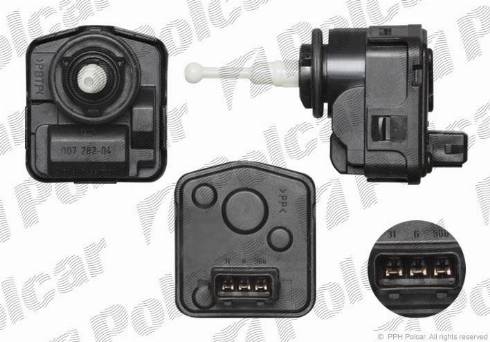 Polcar 9548099H - Control, actuator, headlight range adjustment car-mod.net