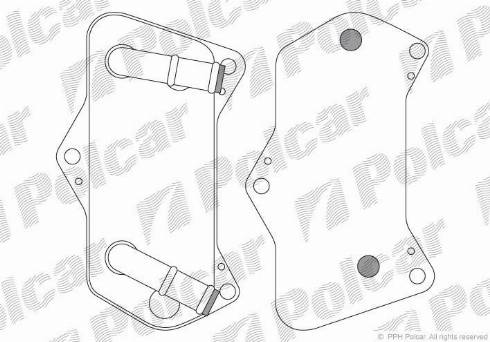 Polcar 9555L8-2 - Oil Cooler, automatic transmission car-mod.net