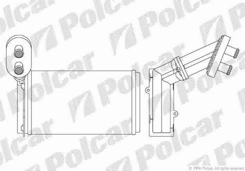 Polcar 9550N8-1 - Heat Exchanger, interior heating car-mod.net