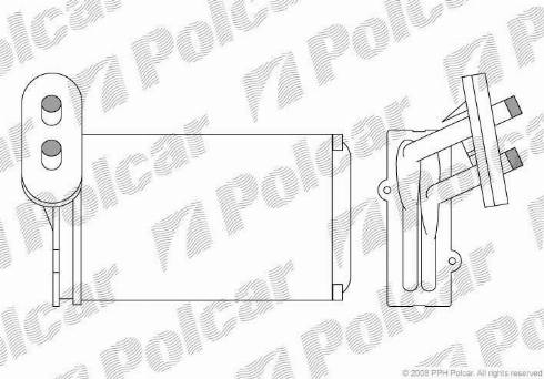 Polcar 9534N8-1 - Heat Exchanger, interior heating car-mod.net