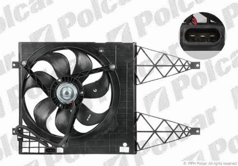 Polcar 952523W2 - Fan, radiator car-mod.net