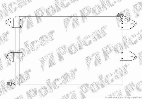 Polcar 6713K8C2S - Condenser, air conditioning car-mod.net