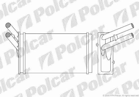 Polcar 1307N8-1 - Heat Exchanger, interior heating car-mod.net